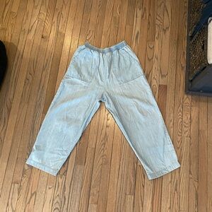 Ilana Kohn Sky Blue Elastic Waist Pants